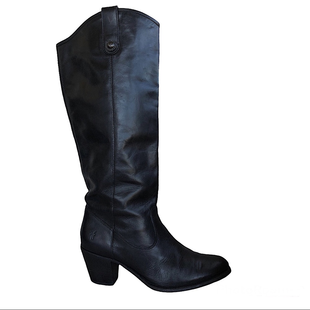 Frye Black Heeled Boots